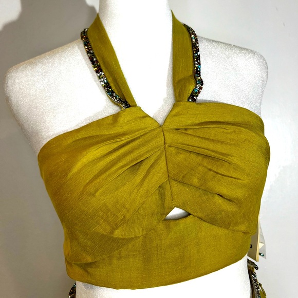 Avedis crop halter top - Picture 2 of 5